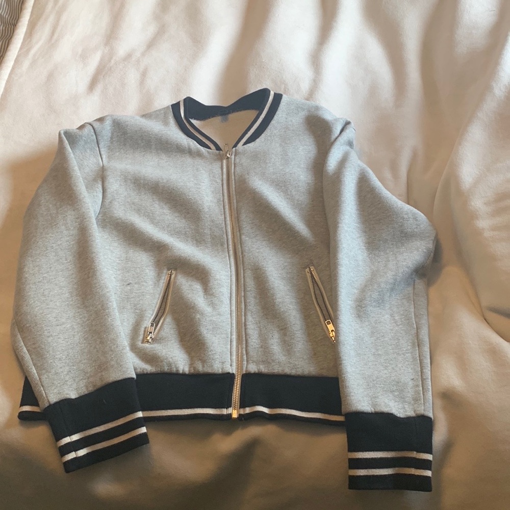 Zipper up sweatshirt grey size X-Large